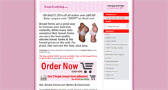 Desktop Screenshot of breastformshop.com